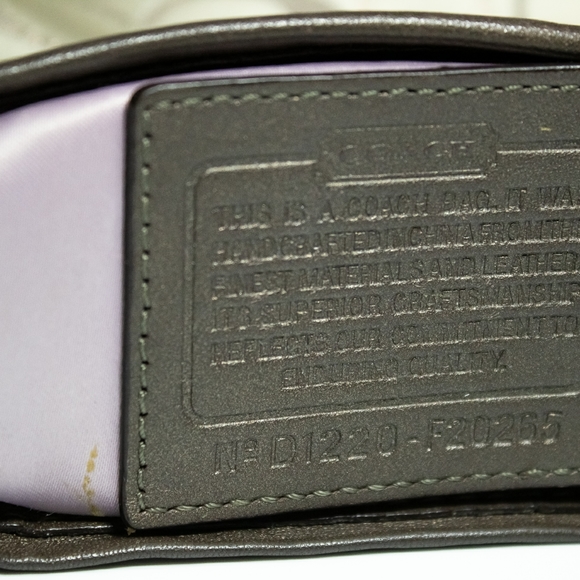 Coach Ashley 3 Color Metallic Signature Hobo - Picture 6 of 6